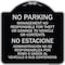 Signmission No Parking Management Not Responsible for Theft or Damage to Vehicle or Contents, BS-1818-23709 A-DES-BS-1818-23709 - alternate 1